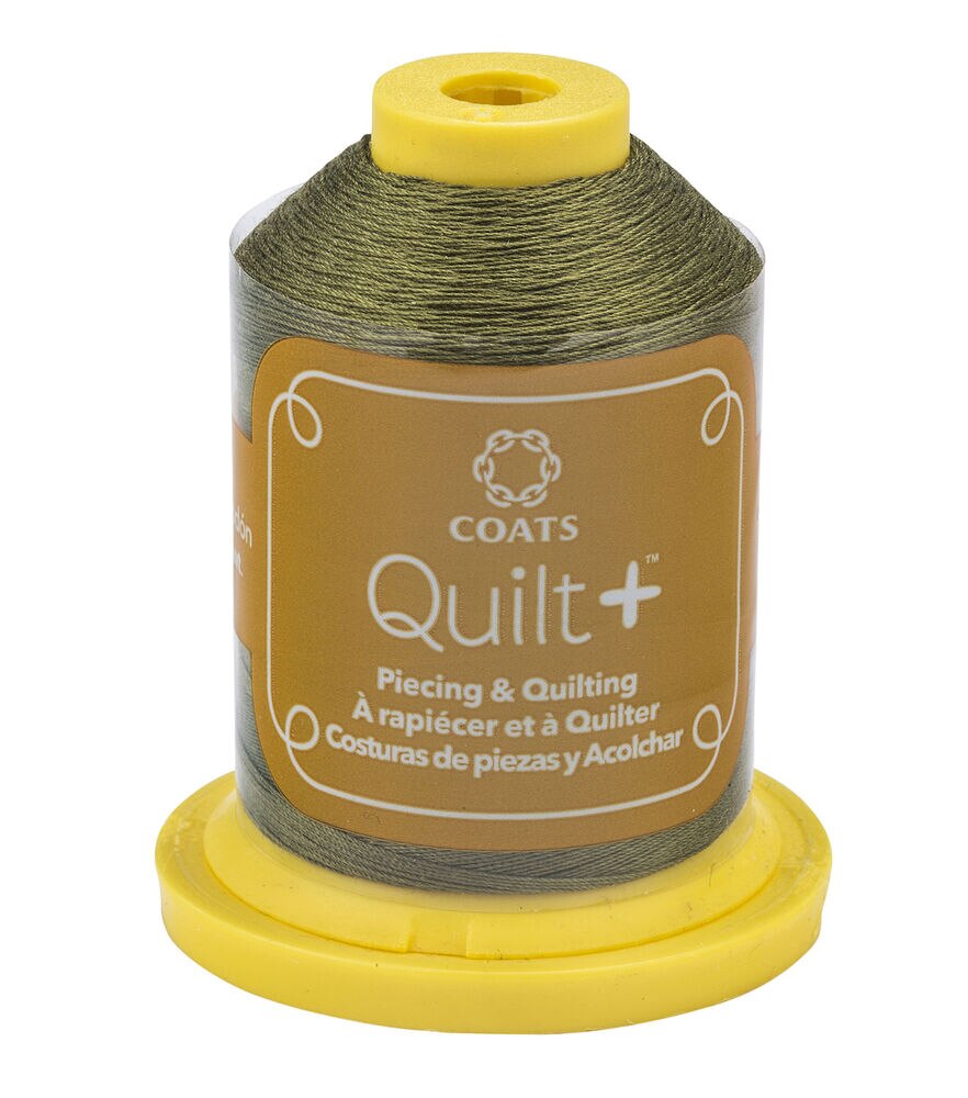 Coats & Clark 600yd Mercerized 30wt Cotton Quilt Thread, Okra, swatch, image 22