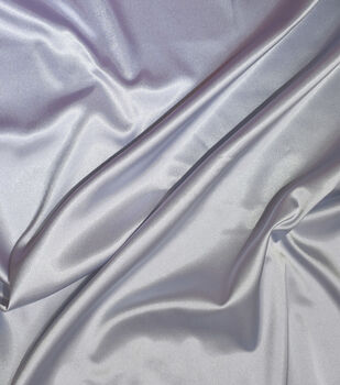 Dark Silver Satin Fabric, Silky Satin Fabric Silver , Bridal Satin Medium  Weight, Satin for Gown, Shiny Satin, Gray Silk by the Yard 