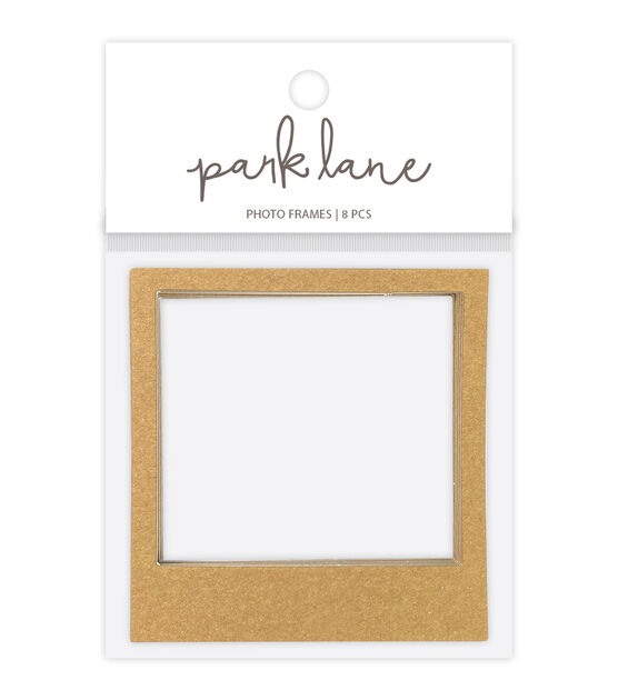 8pk Kraft Die Cut Cardstock Photo Frames by Park Lane