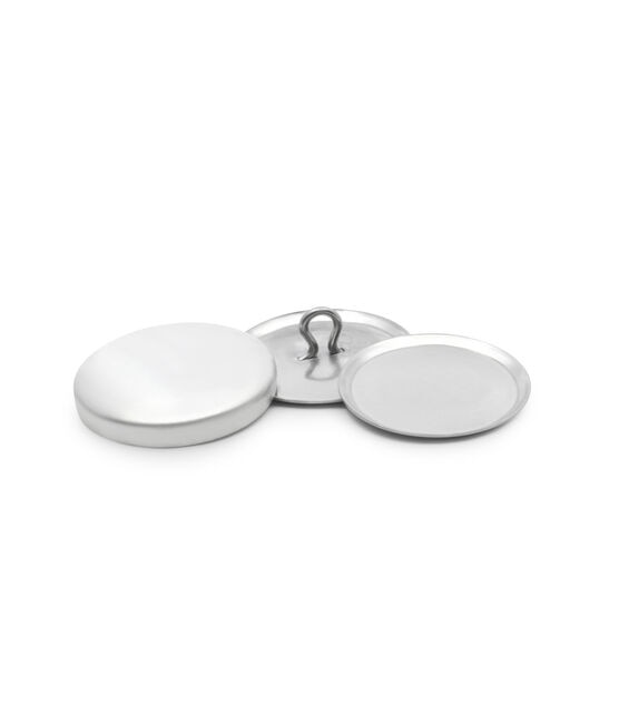 Covered Button Sets, Silver - Fast Delivery