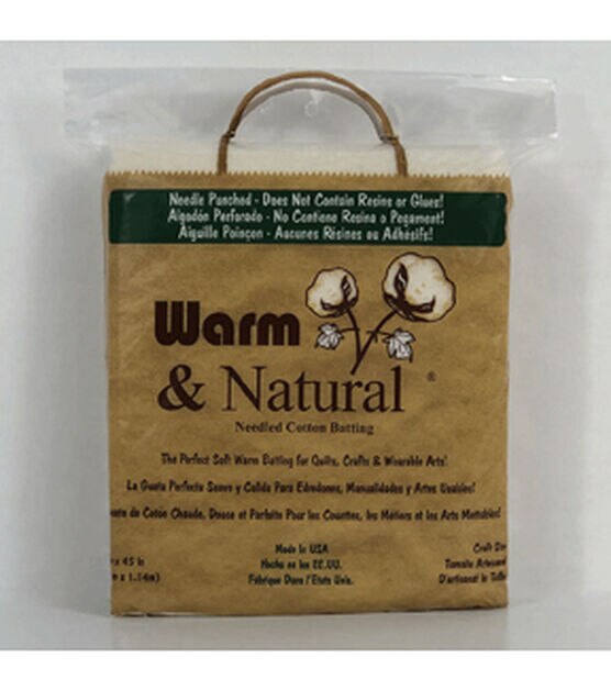 Quilt Batting Natural Cotton Wadding Batting Warm Sewing Batting Cotton  Quilt Batting for Quilt, Craft and Wearable Craft (78.7 x 196.9 Inch/ 2 x 5  m)