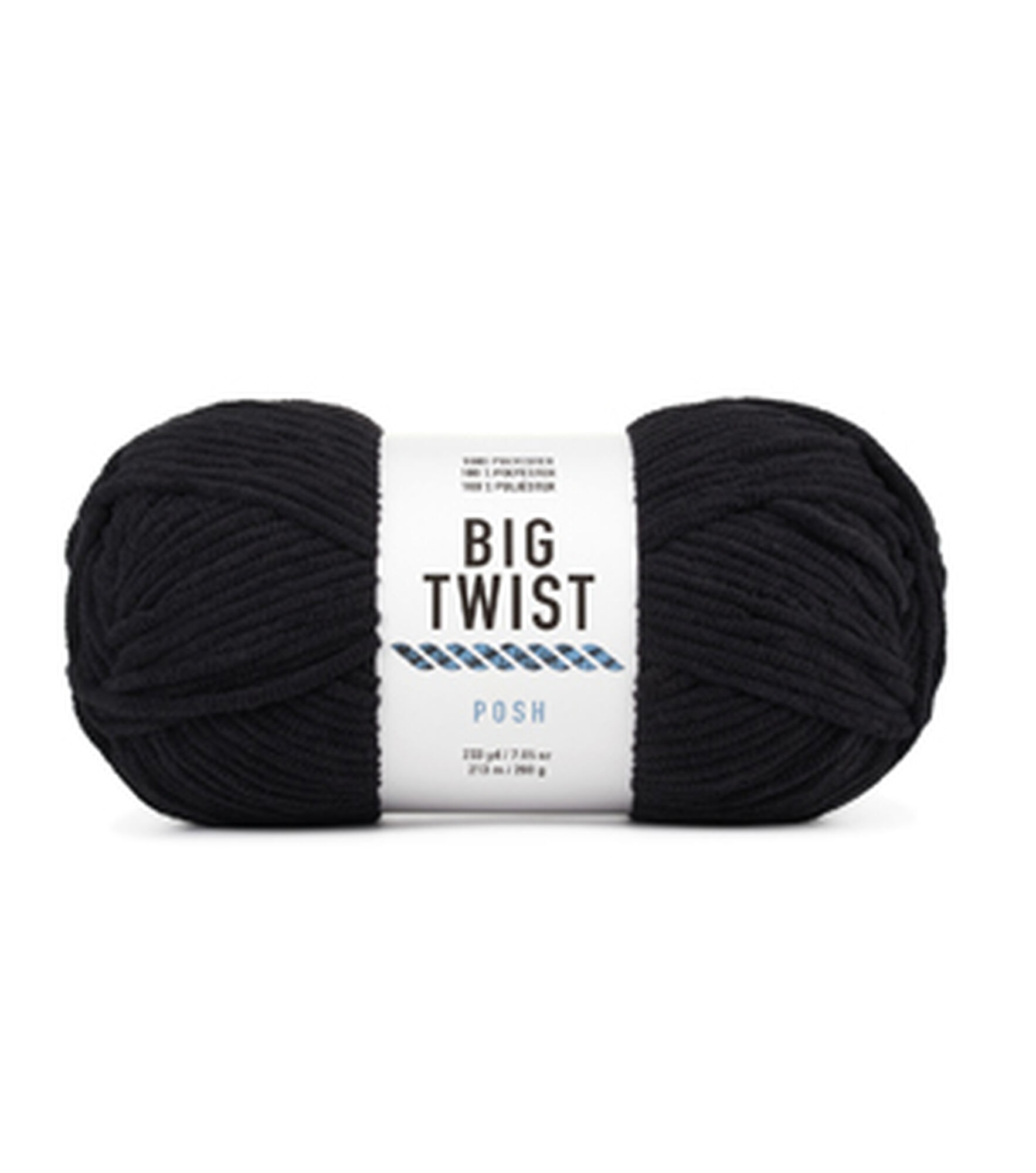 Posh 233yds Bulky Polyester Yarn by Big Twist, Black Sesame Ice Cream, hi-res