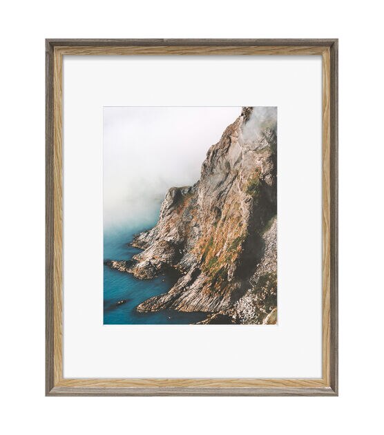 Wall Photo Frame 16''x20''-Gray Wash & Natural