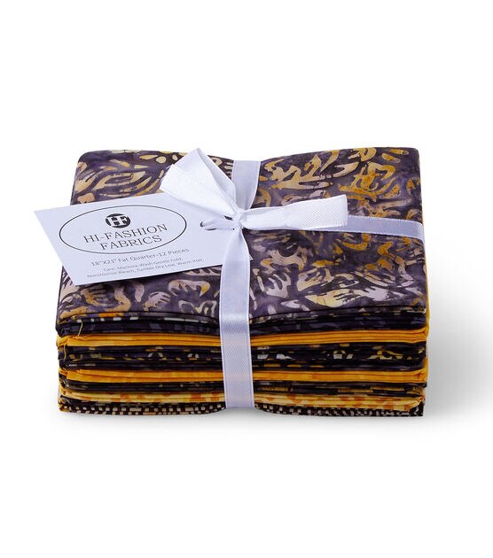 18” x 22” Hi Fashion Batik Honeybee Cotton Fabric Squares 42pc by