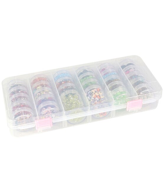 Everything Mary 28 Jar Plastic Bead Storage Organizer, , hi-res, image 2