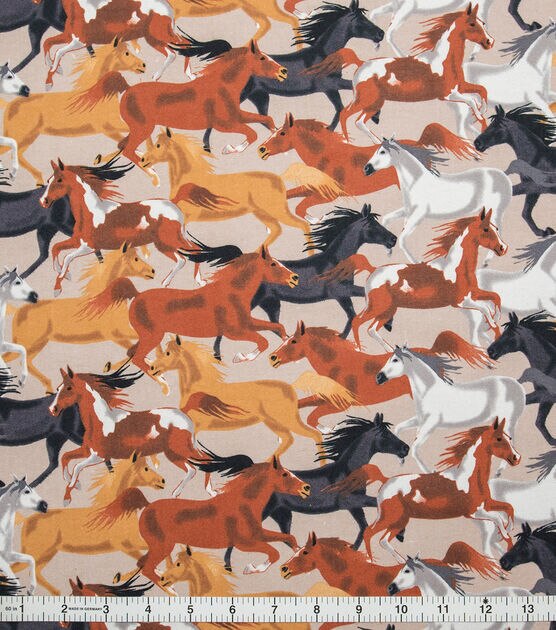 Horse Allover Super Snuggle Flannel Fabric