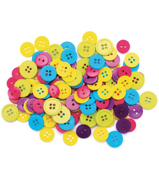 Favorite Findings Wood Buttons - Simple Stars 6/Pkg