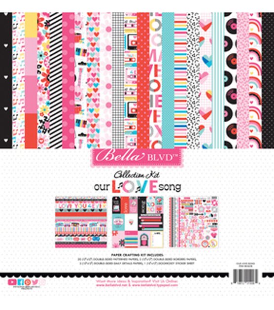 Bella Blvd 20 Sheet 12" x 12" Our Love Song Collection Kit