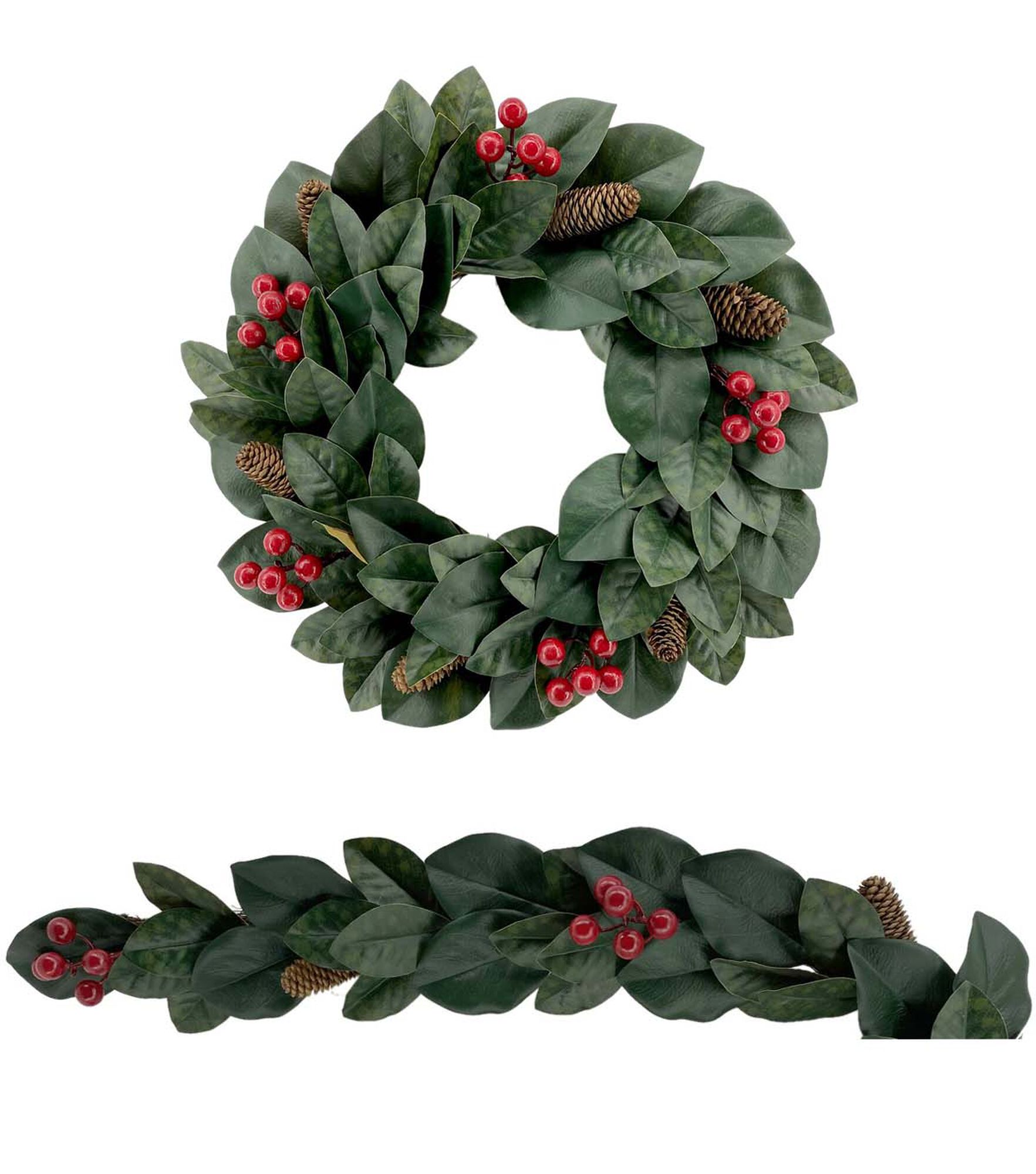 72 Christmas Red Berry Garland by Bloom Room