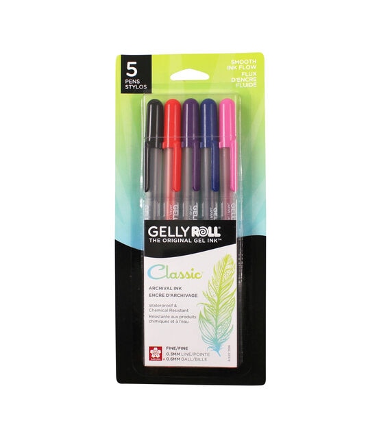 Gelly Roll Classic Fine Point Pens Cup 36/Pkg-White