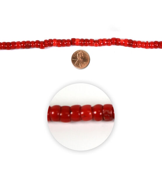 Smooth Round Red Coral Beads at Rs 360/unit