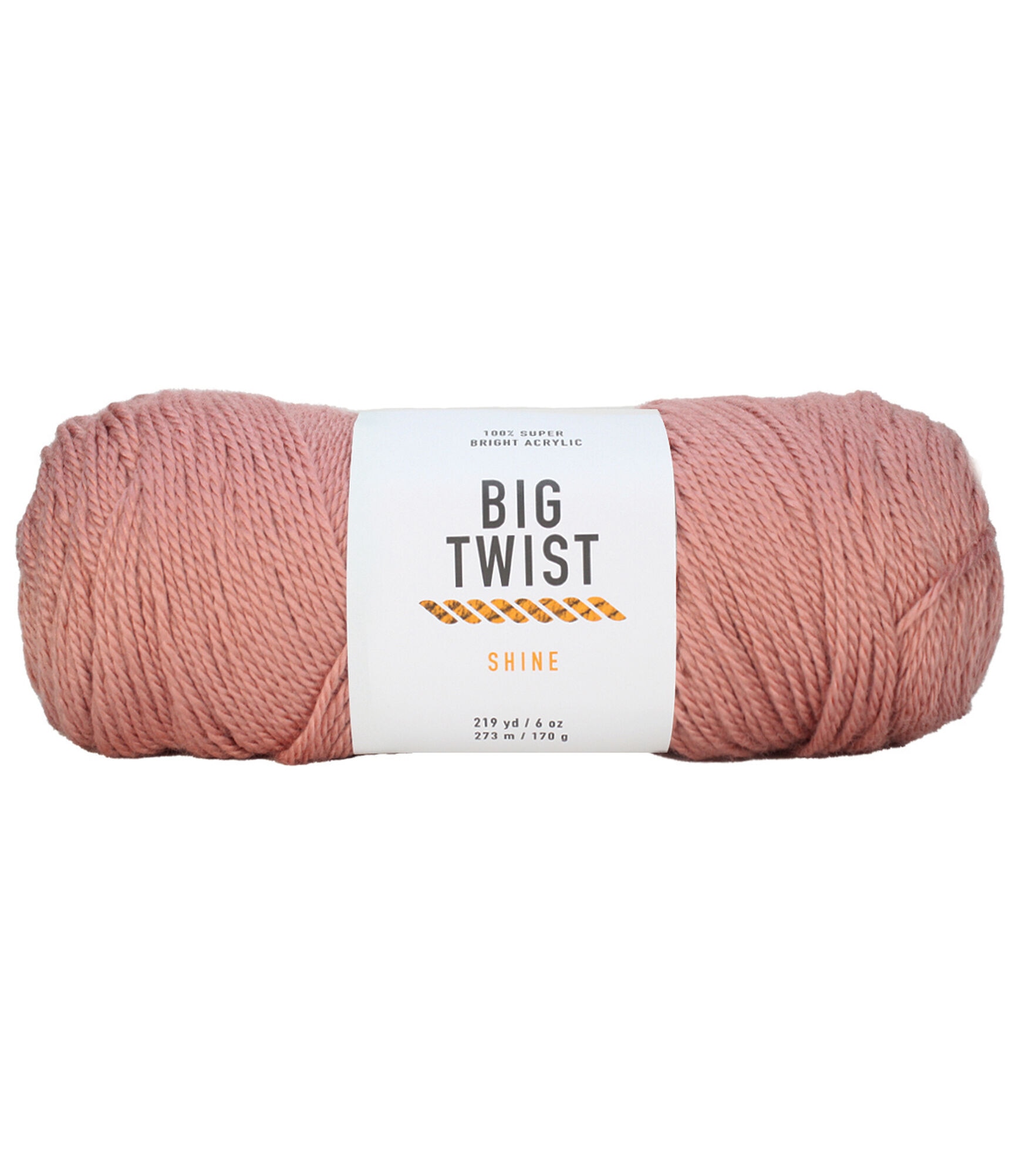 Shine 219yds Light Weight Acrylic by Big Twist, Coral, hi-res