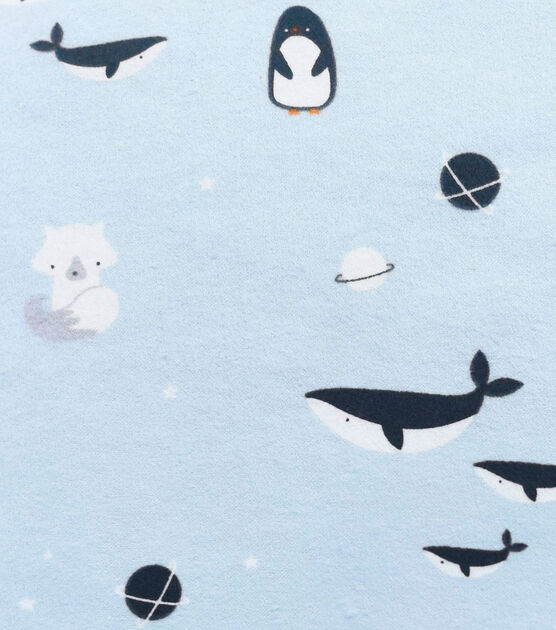 Arctic Animals Nursery Flannel Fabric by Lil' POP!