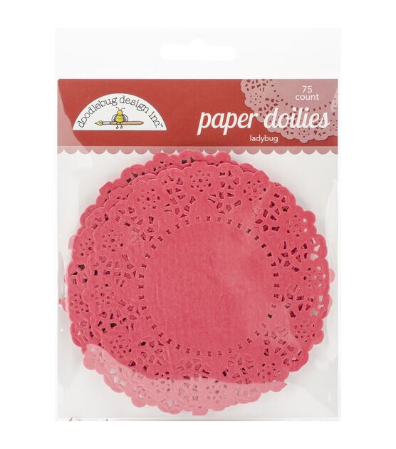 Doodlebug 75 pk 4.5in Paper Doilies - Lilac