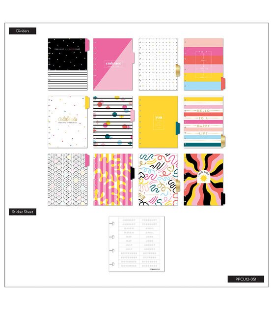 Happy Planner Classic Undated Bright & Fun Vertical 12 Month Planner, , hi-res, image 3