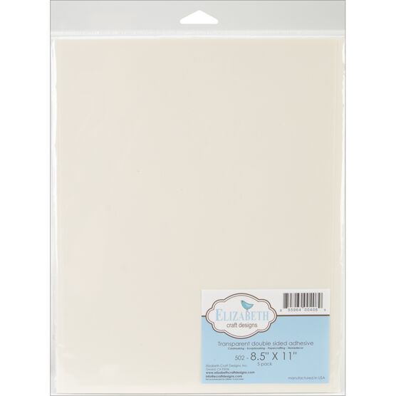 Elizabeth Craft Designs Clear Double-Sided Adhesive Sheets, 5ct.