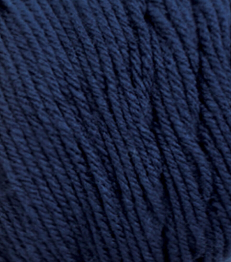 Value 380yd Worsted Acrylic Yarn by Big Twist, Varsity Navy Blue, swatch, image 50