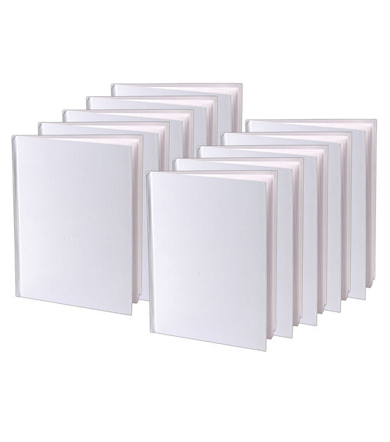 White Hardcover Blank Book 5 X 5 -- Case of 12