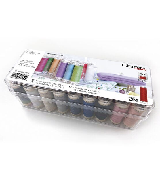 1/10/12 Colors Spools Polyester Sewing Thread Kit Spools of Thread