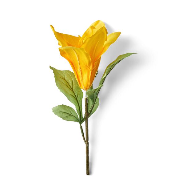 8.5" Summer Yellow Lily Pick by Bloom Room, , hi-res, image 2