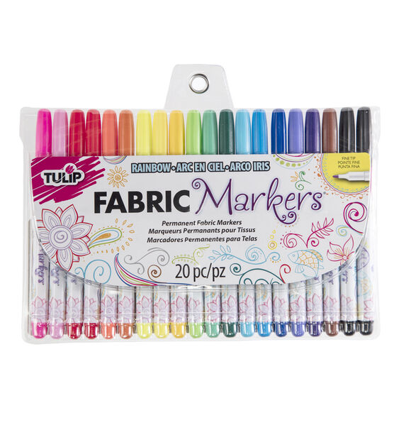 Tulip Writer Fabric Markers 2-Pkg-Black