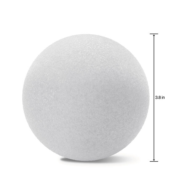 Ball 4in 1pk Foam White, , hi-res, image 2