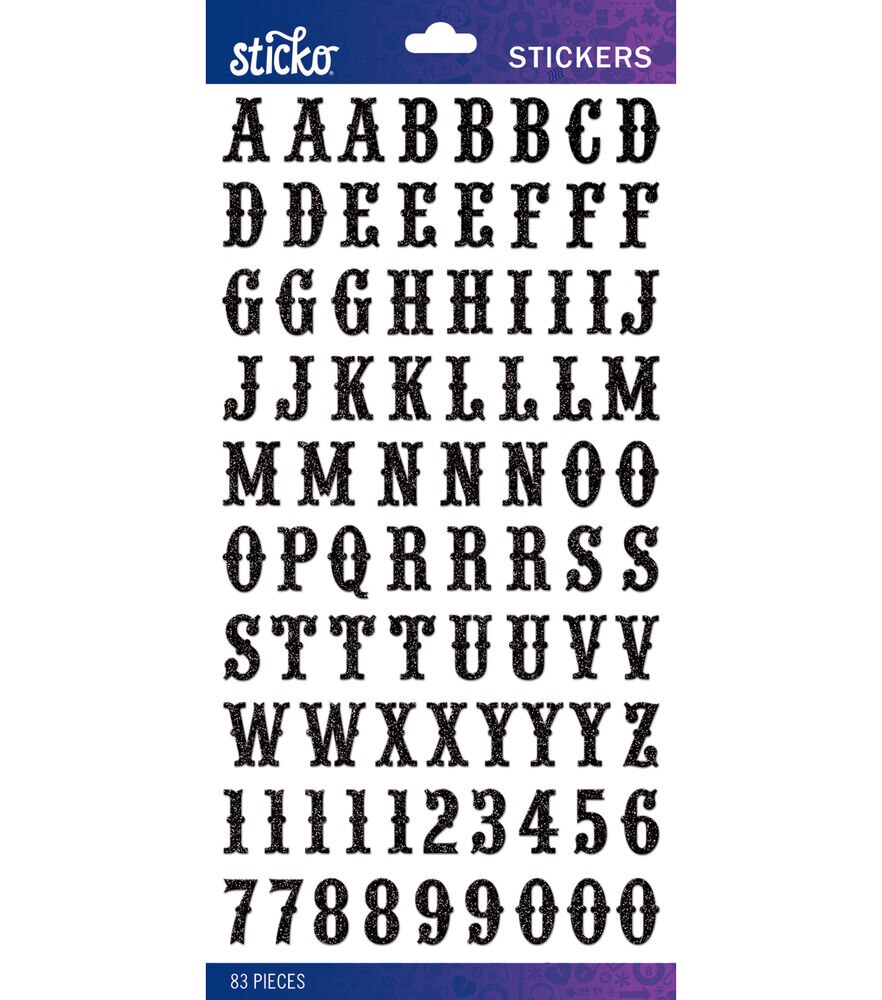  BABORUI 10 Sheets Letters Stickers, Glitter Alphabet