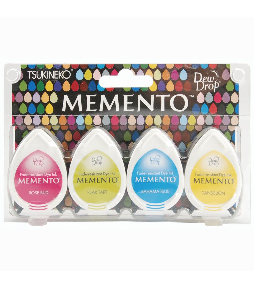 Memento Ink 12 Pack Fade Resistant Dye Ink Fine Details Tsukineko