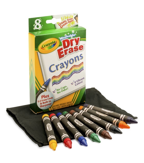 Dry Erase Crayons 9ct - The School Box Inc
