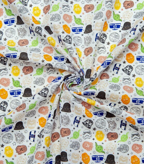 Star Wars Sketch Heads Cotton Fabric | JOANN