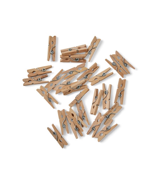 Wood Clothespins, 50-Pk.