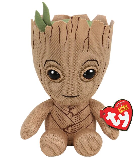 Ty Inc 8" Beanie Boos Marvel Groot Plush Toy