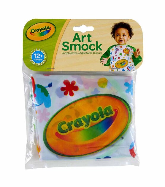 Crayola 17" x 14" Art Smock Elastic Cuffs With Long Sleeves, , hi-res, image 2