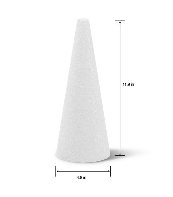 Cone - 12 x 5 - Styrofoam – The Craft Place USA
