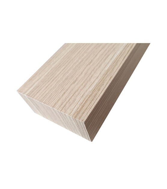24" & 12" Light Wood Basic Wall Shelf Set 3pc by Place & Time, , hi-res, image 5