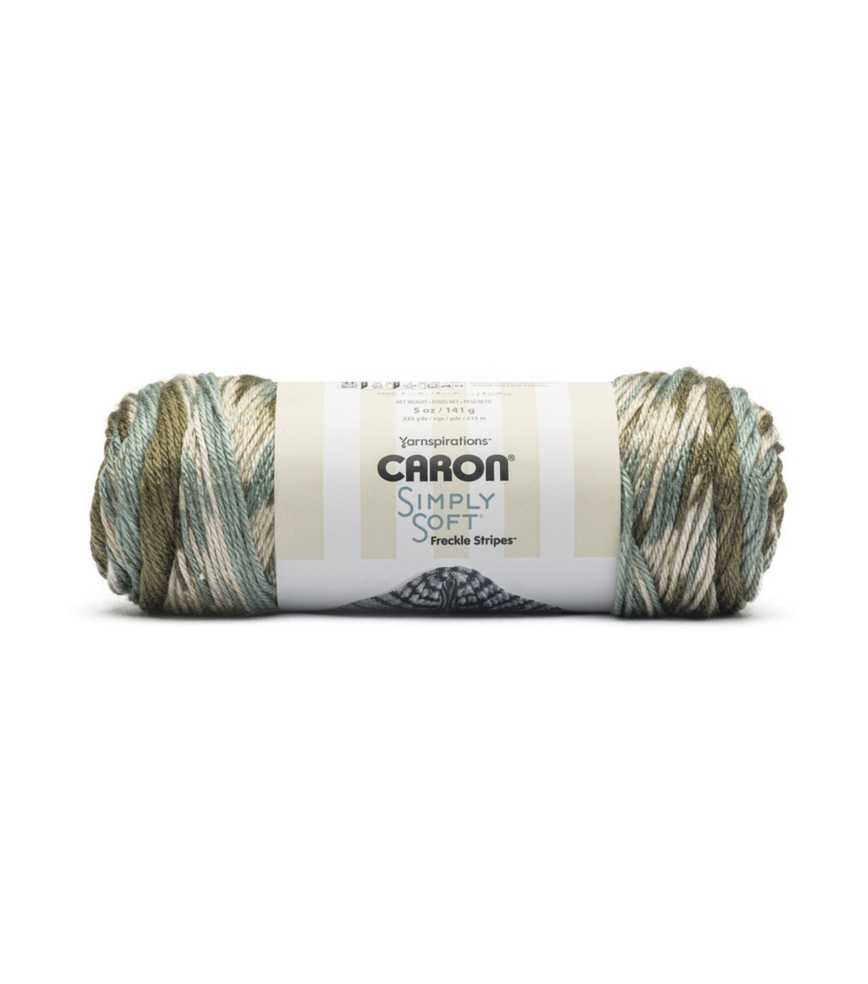 Caron 6oz Medium Weight Acrylic Simply Soft Freckles Stripe Yarn, JOANN