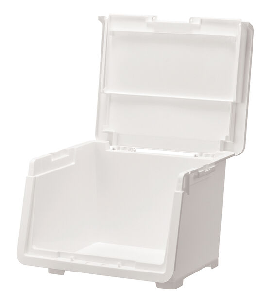 18 x 17 Plastic Stackable Storage Bin 8.8lbs by Top Notch