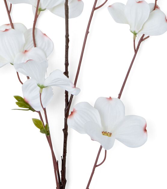 41.5" Spring White Dogwood Stem by Bloom Room, , hi-res, image 2