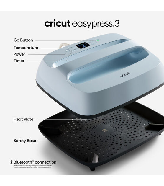 Cricut EasyPress 3 with Bluetooth - 12 x 10