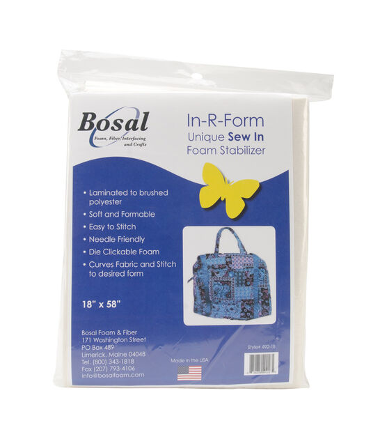 Bosal 18" x58" In R Form Unique Sew In Foam Stabilizer