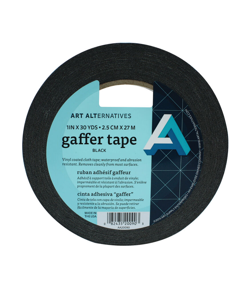 Art Alternatives Gaffer Tape, Black, swatch
