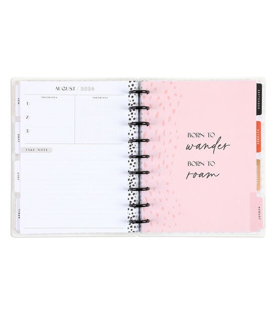 GRACE- Zippered Planner Cover for Coil Bound / Discbound Planners