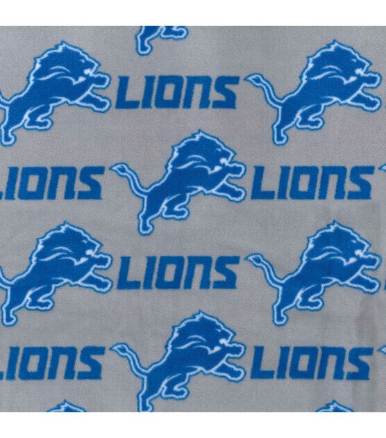 Fabric Traditions Detroit Lions Fleece Fabric Gray, , hi-res, image 2