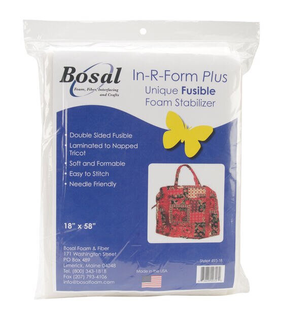 Bosal In-R-Form Plus unique fusible foam stabilizer NIP 834875493182