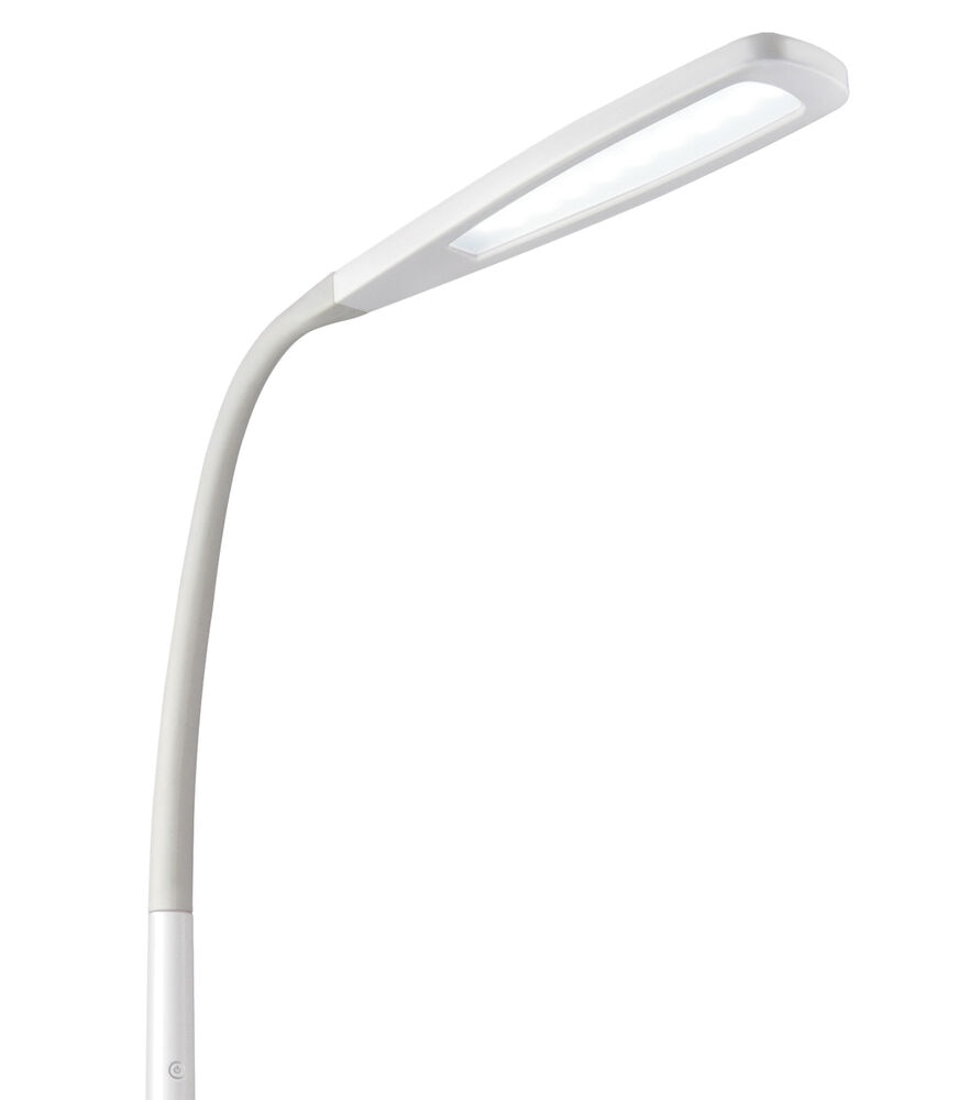 OttLite 71" Natural Daylight LED Flex Floor Lamp, White, swatch, image 2