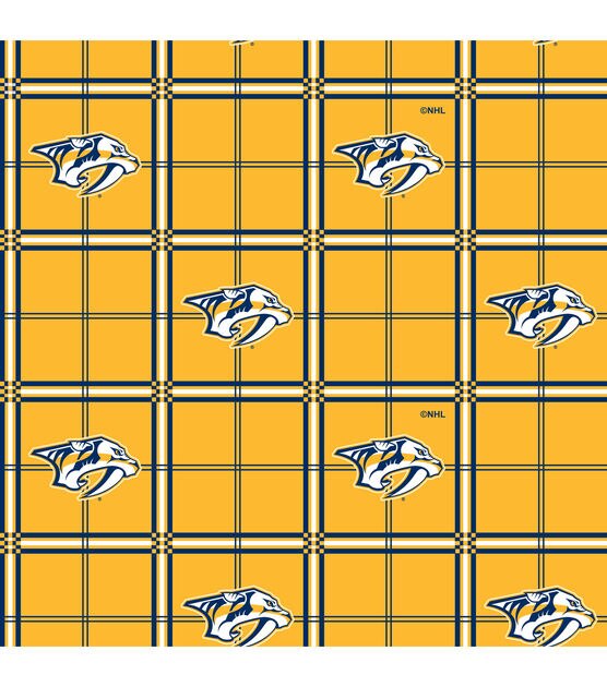 Nashville Predators Fleece Fabric Tossed Logos, JOANN