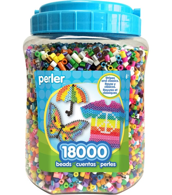 Perler 18000pc Multicolor Fun Fusion Beads in Jar