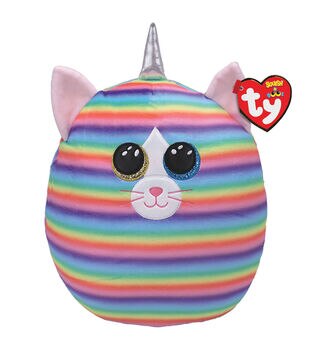 Ty Inc Beanie Boos Regular Heather Cat With Horn Plush Toy