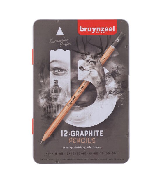 Bruynzeel Graphite Pencil Set 12pc