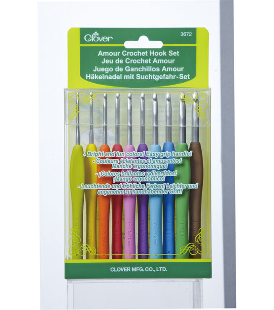 Clover Amour Crochet Hooks- Aluminum Needles - Size I (5.5mm